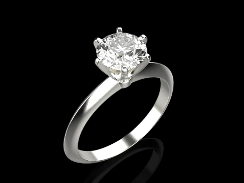 Engagement ring model 949 3D Print Model