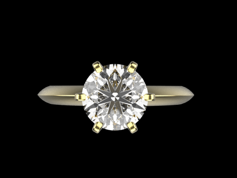Engagement ring model 949 3D 打印模型