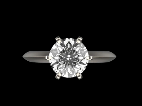 Engagement ring model 949 3D Print Model