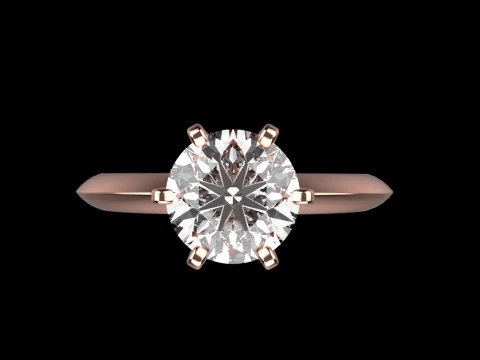 Engagement ring model 949 3D Print Model