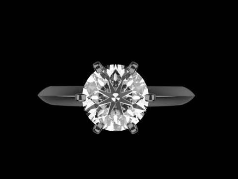 Engagement ring model 949 3D Print Model