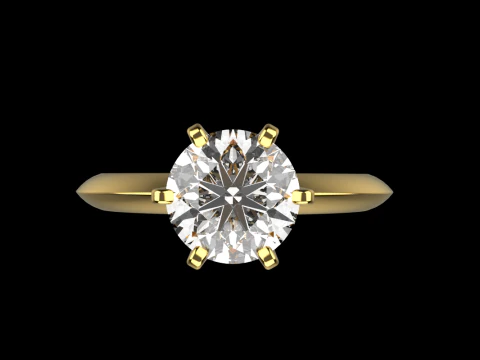 Engagement ring model 949 3D Print Model