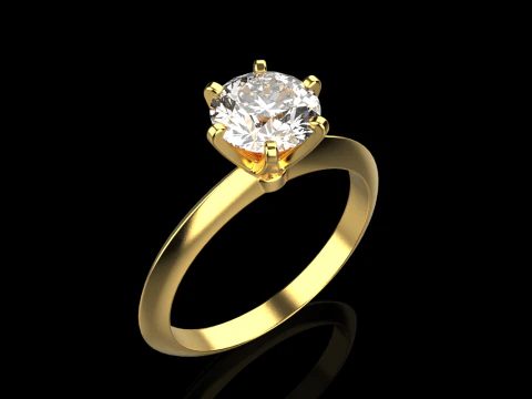 Engagement ring model 949 3D Print Model