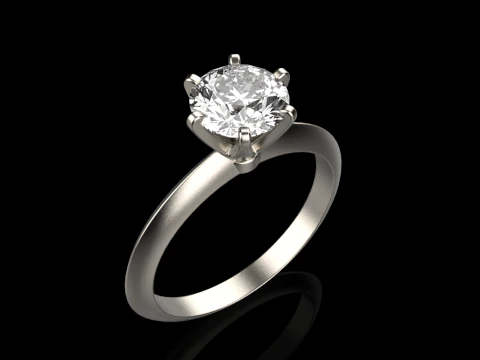Engagement ring model 949 3D Print Model