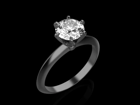 Engagement ring model 949 3D Print Model