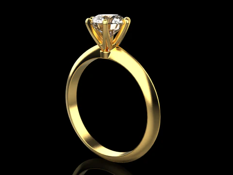 Engagement ring model 949 3D Print Model
