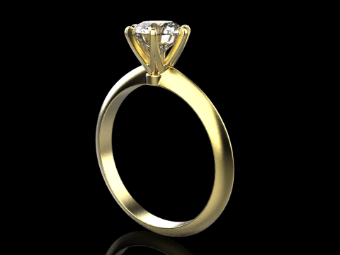 Engagement ring model 949 3D 打印模型