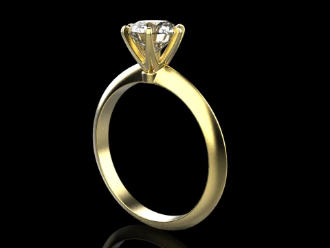 Engagement ring model 949 3D Print Model