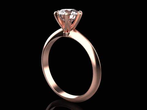 Engagement ring model 949 3D Print Model
