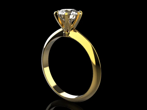 Engagement ring model 949 3D Print Model
