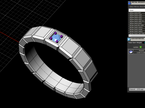 Wedding rings model 948 Model Cetak 3D