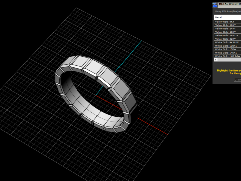 Wedding rings model 948 Model Cetak 3D