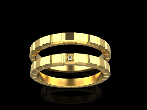 Weddingring model 947 3D Print Model