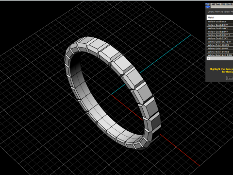 Weddingring model 947 3D 프린트 모델