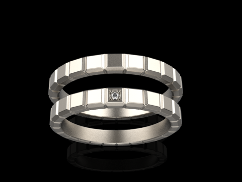 Weddingring model 947 3D 프린트 모델