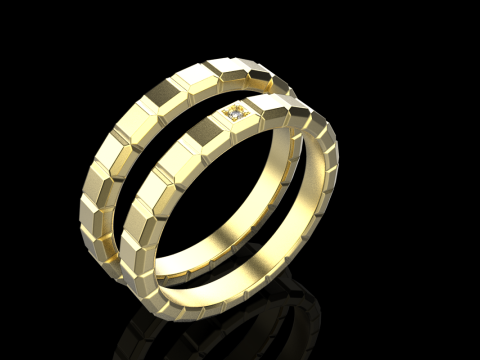 Weddingring model 947 3D 프린트 모델