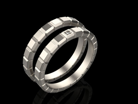 Weddingring model 947 3D 프린트 모델