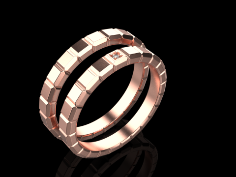 Weddingring model 947 3D 프린트 모델