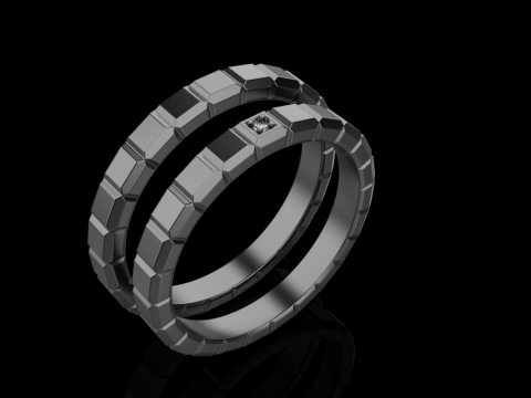 Weddingring model 947 3D 프린트 모델