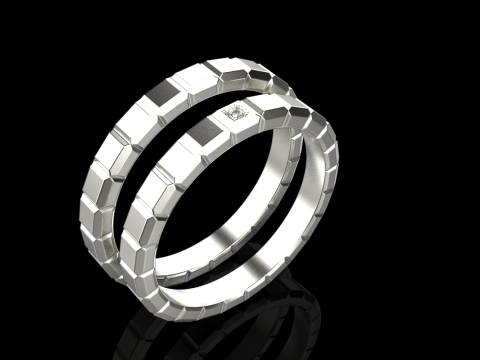 Weddingring model 947 3D 프린트 모델