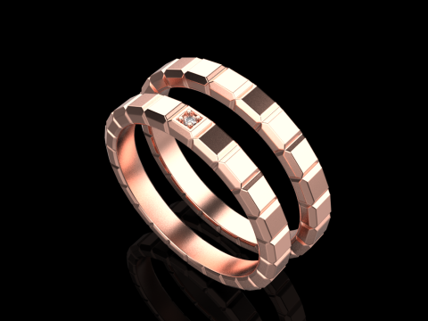 Weddingring model 947 3D 프린트 모델