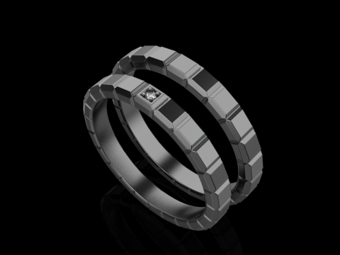 Weddingring model 947 3D 프린트 모델