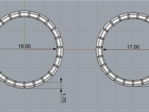 Weddingring model 947 3D 프린트 모델