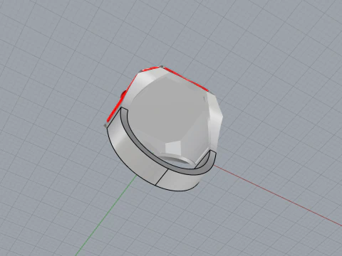 Initial signet ring model 946 3D Print Model
