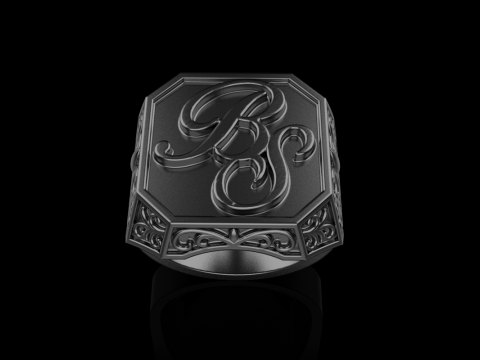 Initial signet ring model 946 3D Print Model