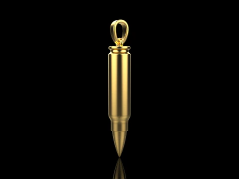 Bullet pendant model 945 3D Print Model
