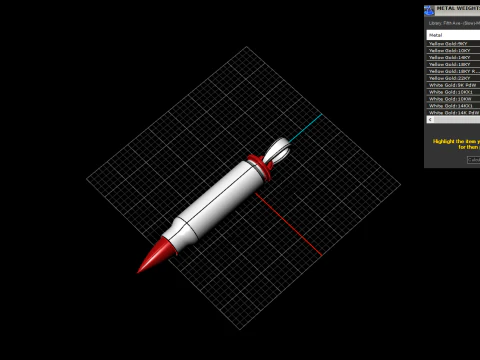 Bullet pendant model 945 3D Print Model