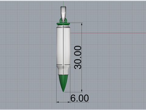 Bullet pendant model 945 3D प्रिंट मॉडल