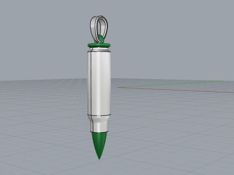 Bullet pendant model 945 3D Print Model