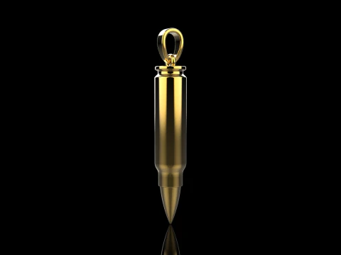 Bullet pendant model 945 3D Print Model