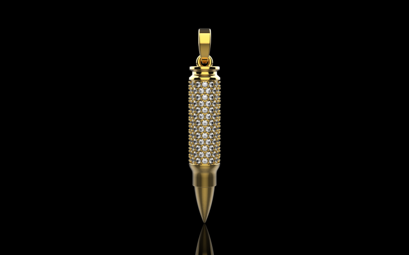 Bullet pendant model 944 Modelo de Impressão 3D .c4d .max .obj .3ds .fbx .stl .blend