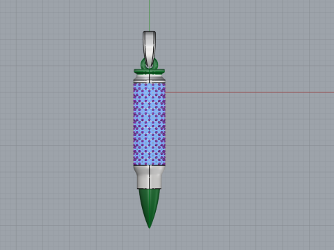 Bullet pendant model 944 Modelo de Impressão 3D