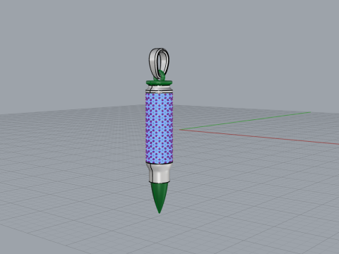 Bullet pendant model 944 Modelo de Impressão 3D
