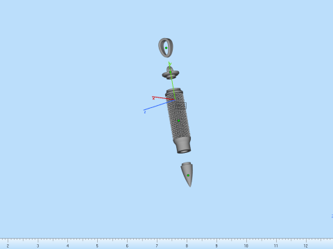 Bullet pendant model 944 Modelo de Impressão 3D