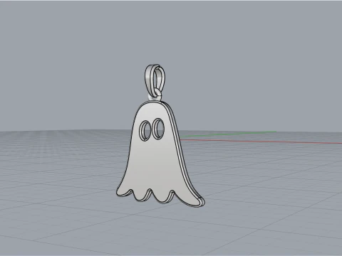 Ghost pendant model 943 3D Print Model