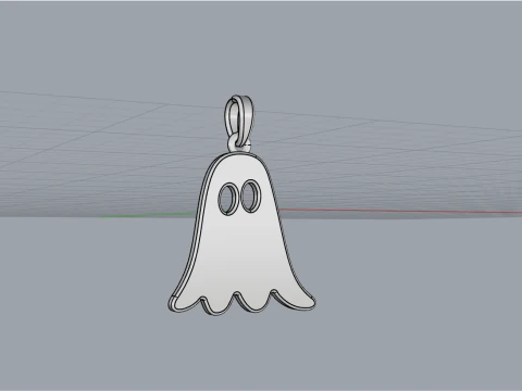Ghost pendant model 943 3D Print Model