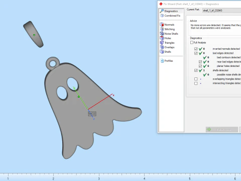 Ghost pendant model 943 3D Print Model