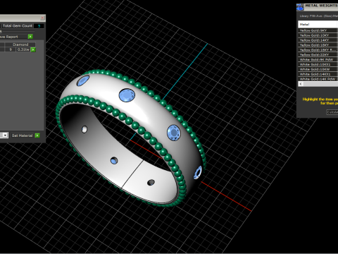 Wedding rings model 942 Modèles 3D en vedette