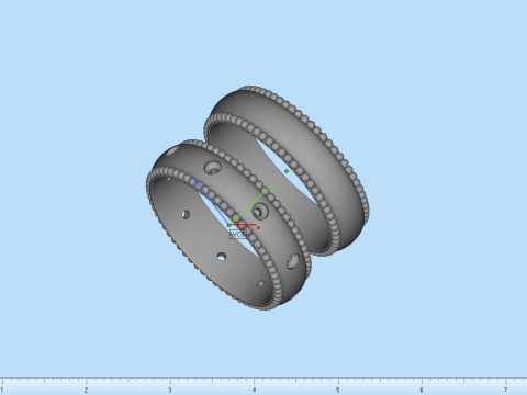 Wedding rings model 942 Modèles 3D en vedette