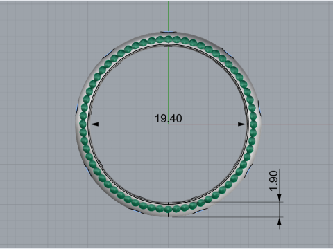 Wedding rings model 942 Modèles 3D en vedette