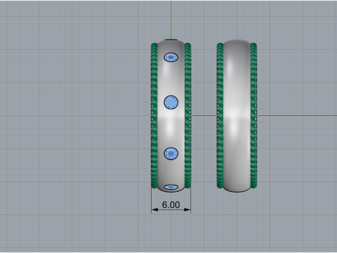 Wedding rings model 942 Modèles 3D en vedette