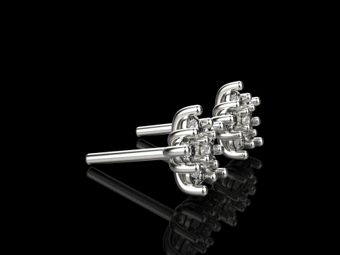 Stud earring model 941 3D Print Model