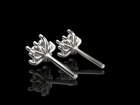 Stud earring model 941 Modèles 3D en vedette