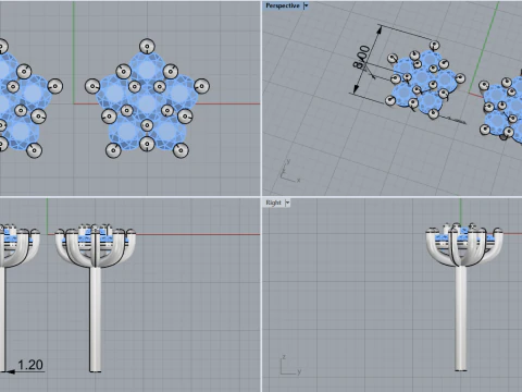 Stud earring model 941 3D Print Model