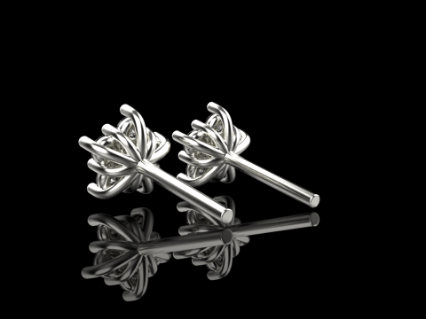 Stud earring model 941 Modèles 3D en vedette