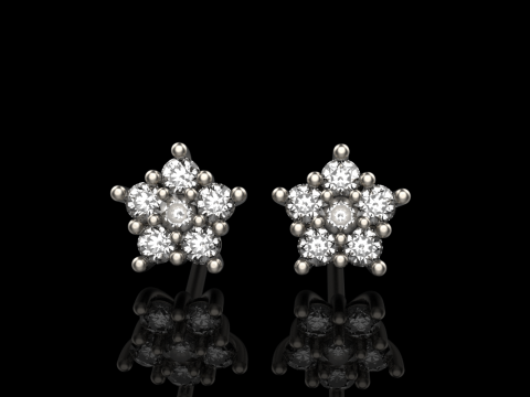 Stud earring model 941 Modèles 3D en vedette